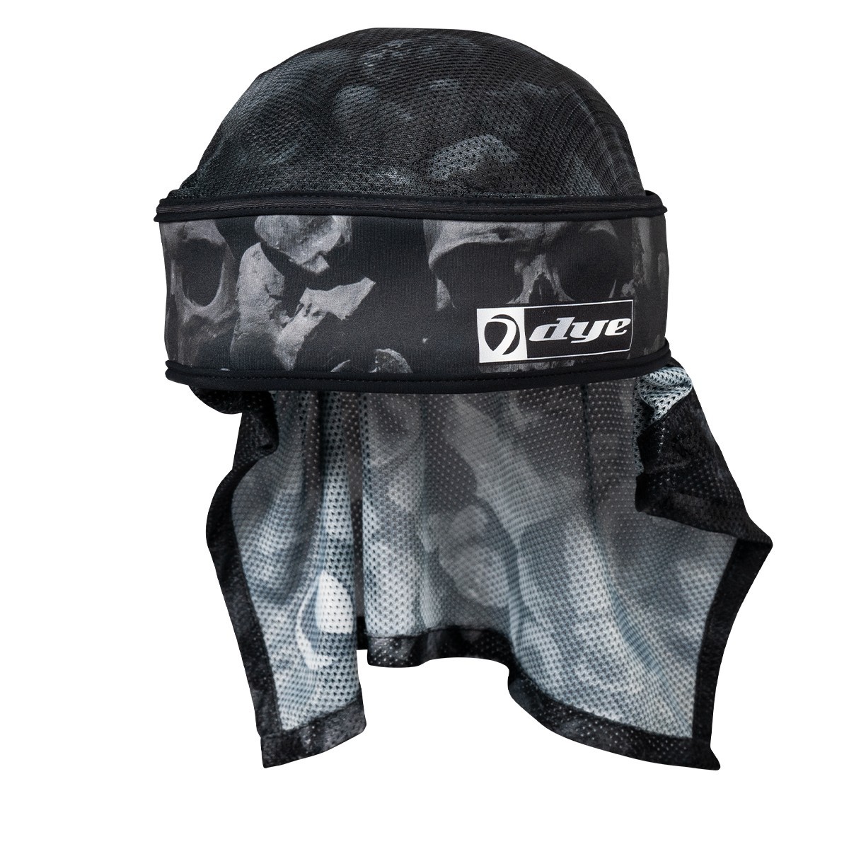 Dye X Halo Paintball Padded Protective Headwrap Head Wrap Band Skulls Black/Grey