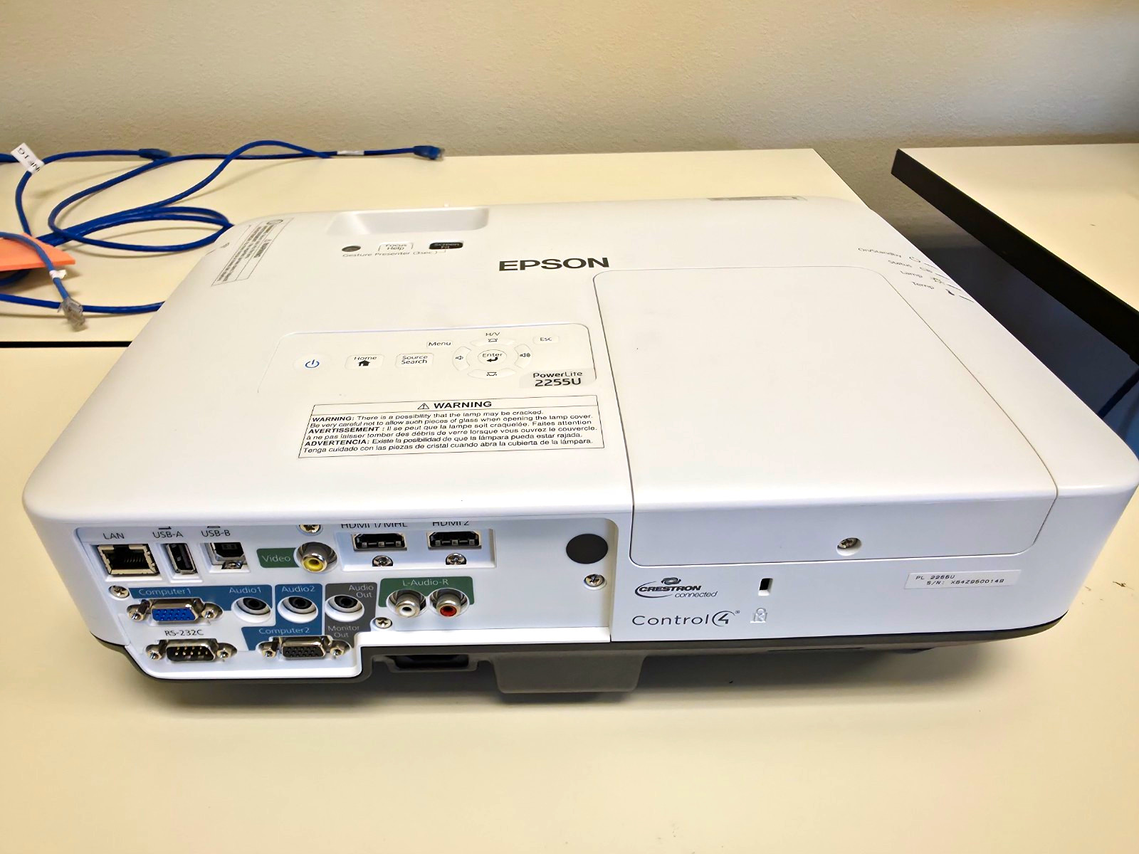 Epson PowerLite 2255U 3LCD WUXGA 5000 Lumens 15000:1 HDMI VGA USB