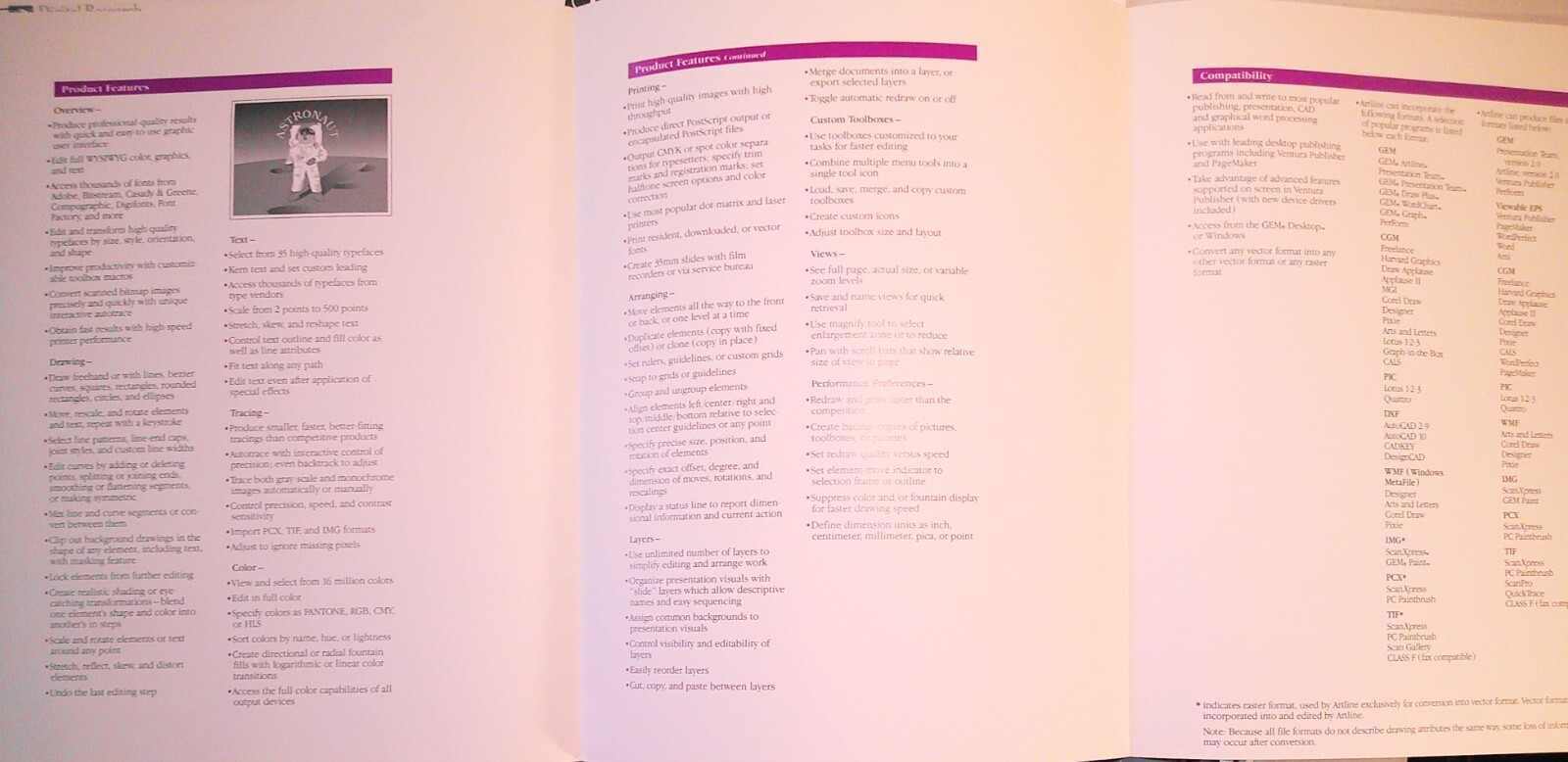 Digital Research Press Kit, 1990 - Artline, Dr. Dos & Presentation Team.