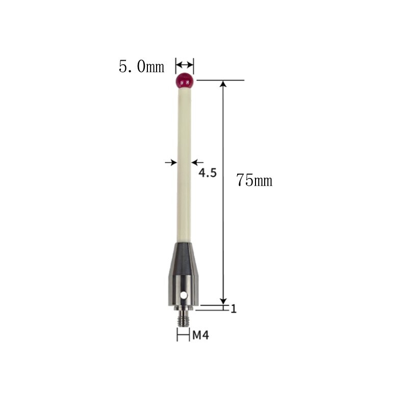 For BLUM CNC Probe 143753 Ruby Stylus Ruby ball M4 D5.0 L75 M4 TC52 TC53