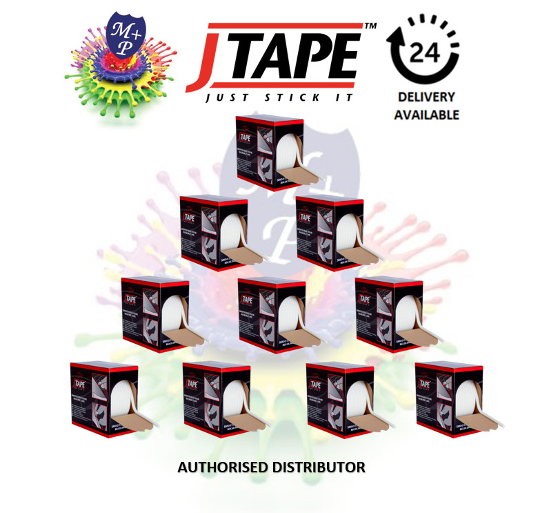 J Tape Smooth Soft Edge Foam Masking Tape 13mm x 50m x 10 Boxes - JTape