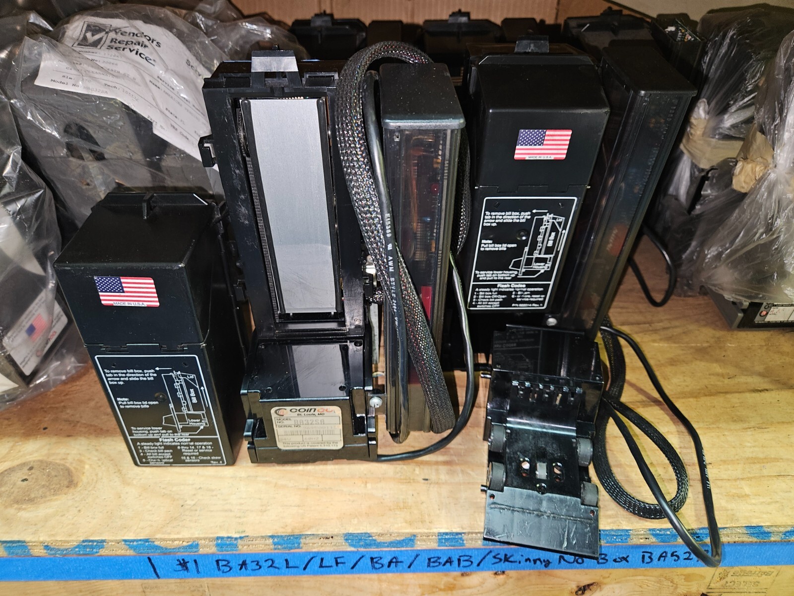 FULLY WORKING! Coinco BA32SA Snack Bill Acceptor Validator Vending Arcade 24 v