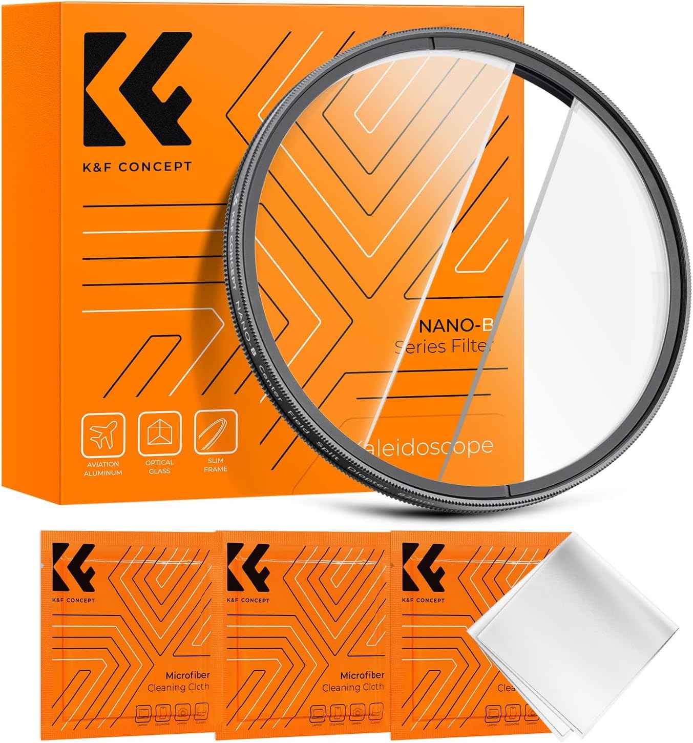 K&F 58/67/72/82mm Centerfield Split Diopter Filter Special Effect Lens Filter