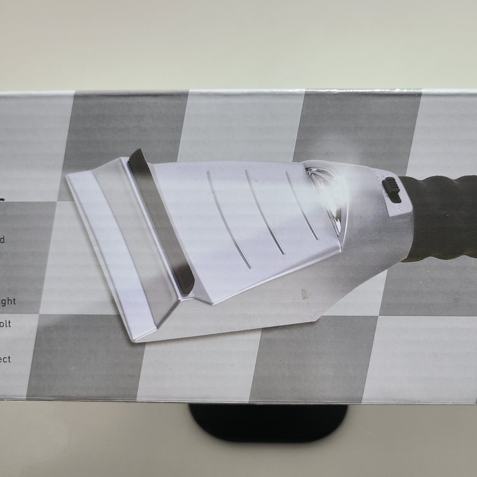 Heated 10" Ice Scraper with Built-In LED Light by Meridian Point.