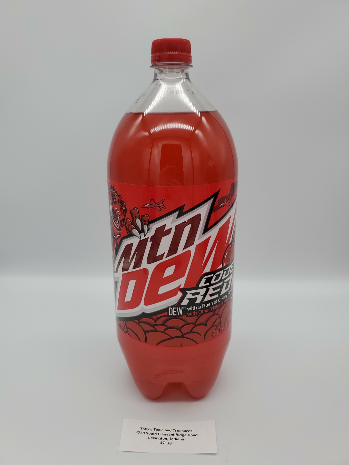 2022 Full Mountain Dew Mtn Dew Code Red 2 Liter Bottle New Label Artwork