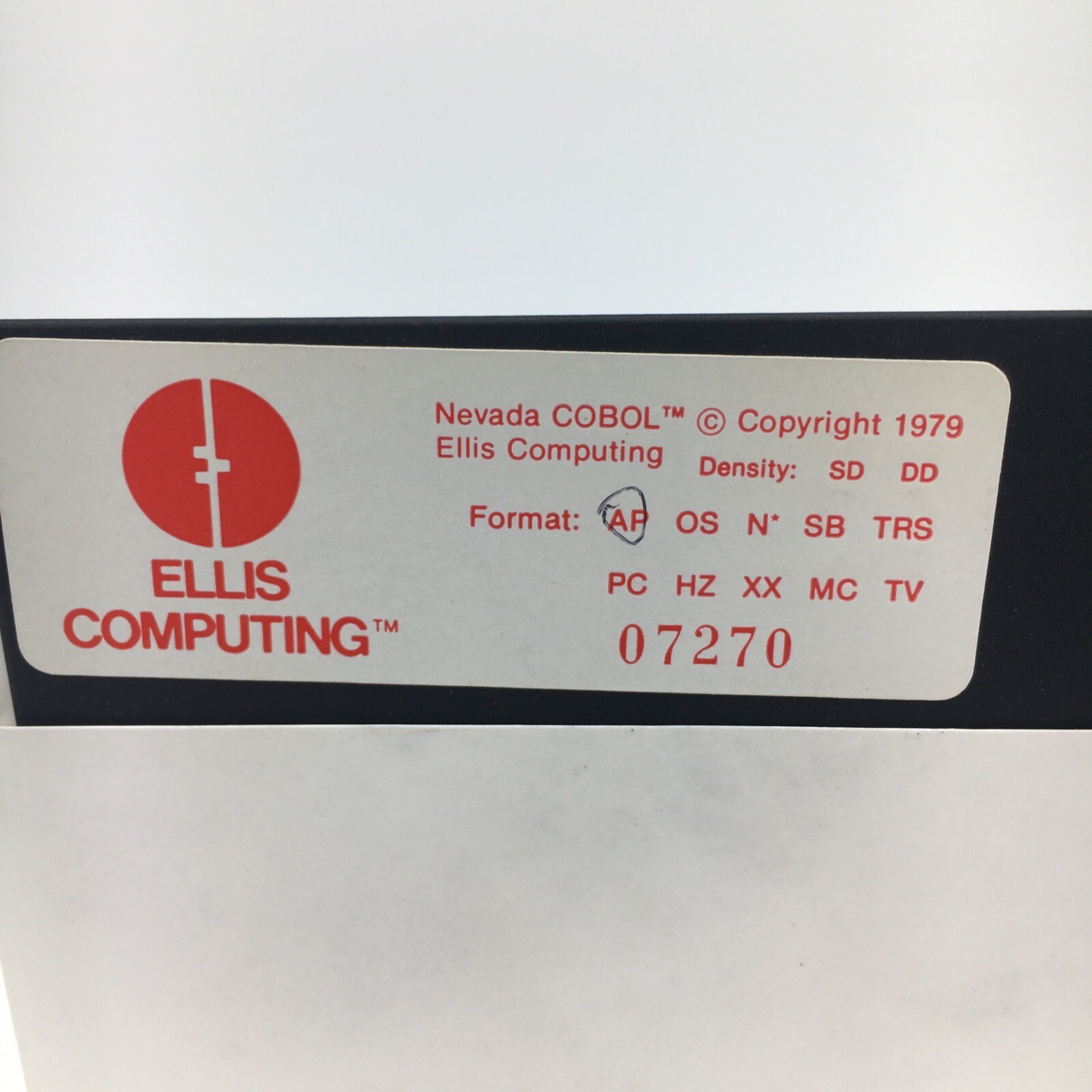 Nevada Cobol Software By Ellis Computing For Apple II 1979 Rare Disk
