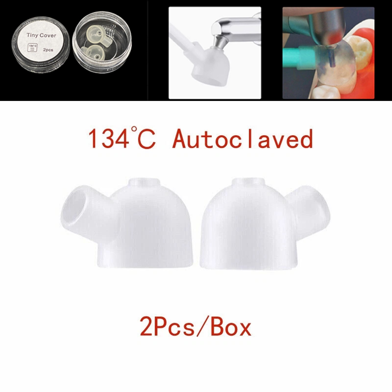 2 Pcs/Box Dental Tiny Cover Micro Sand Trap Aluminum Oxide Air Sandblaster 134℃