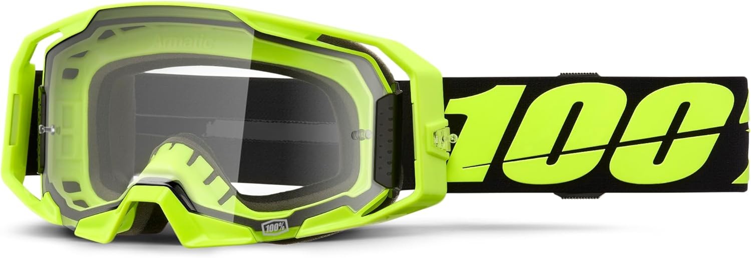 100% ARMATIC Goggle - Clear Lens (Yellow/Black/Clear) 50059-00004