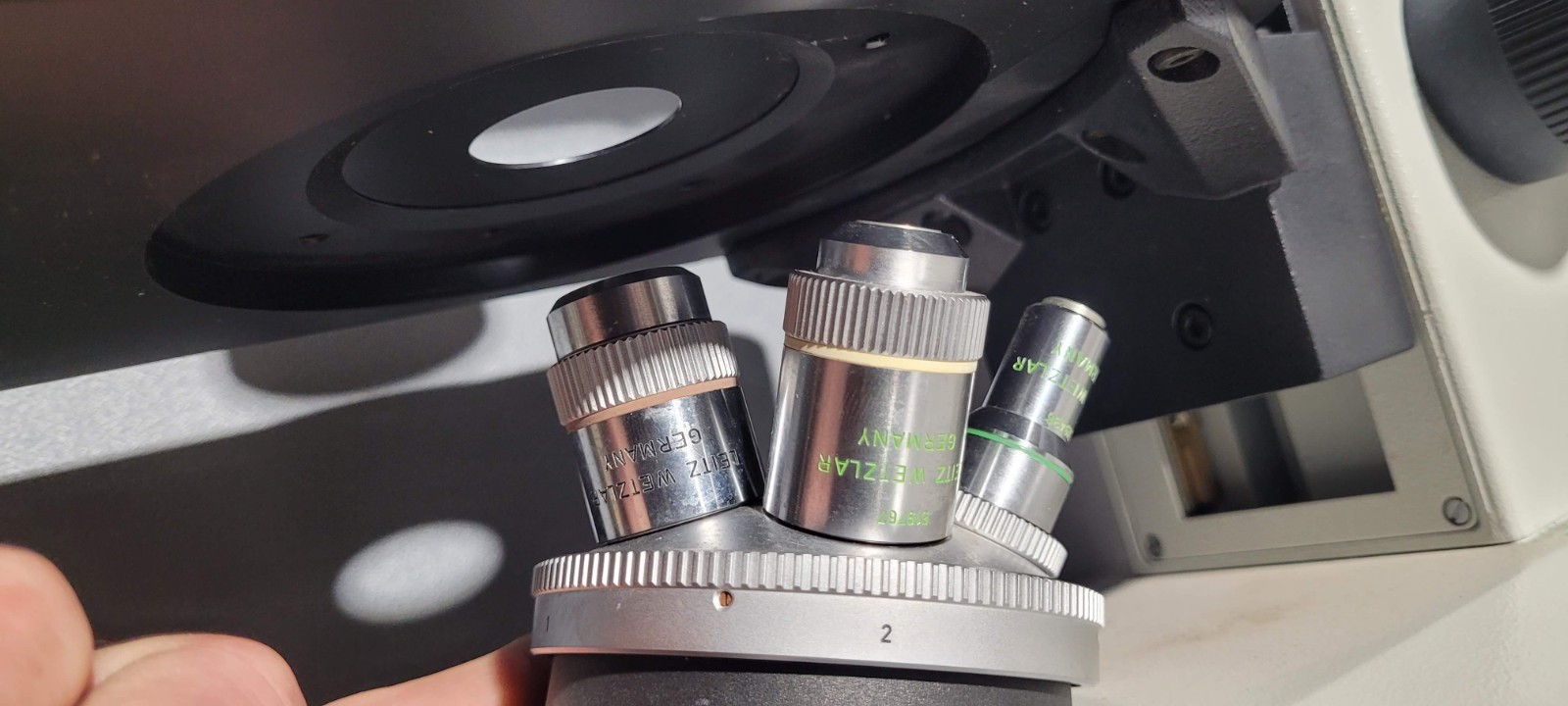 Leitz Labovert Inverted Microscope w/ 4 x Objectives