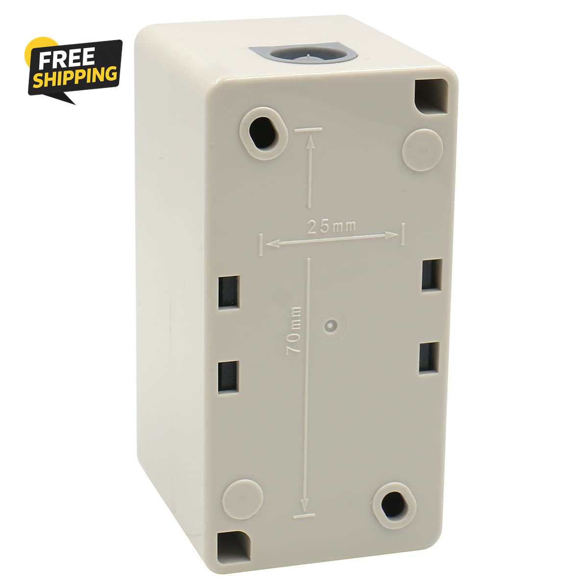 Self-Locking Push Button Switch 3-Phase 30A 3.7KW, Industrial 3-Pole Heavy Duty