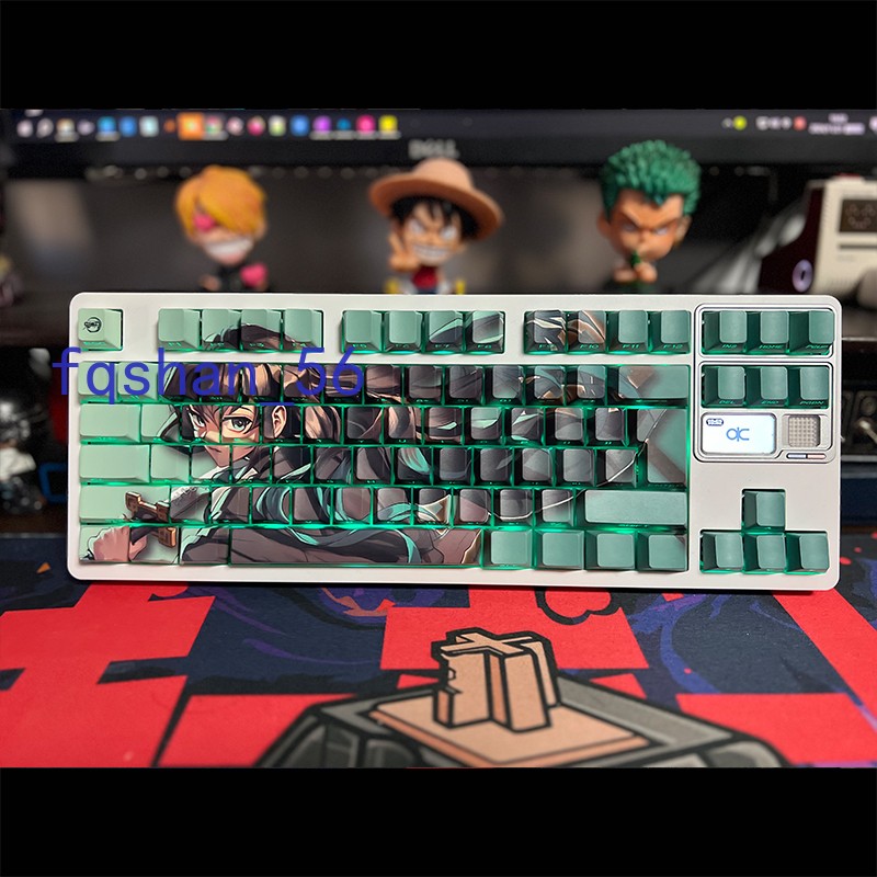 Demon Slayer Tokitou Muichirou 133 Keycap Side Engraved PBT Cherry MX For Keypad