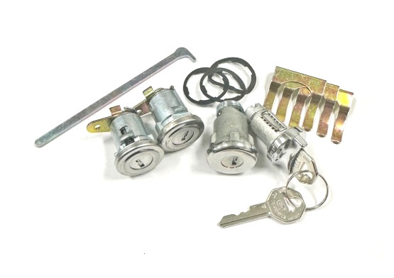 Ignition Door Trunk Lock Set 1956 Bel Air 2 Door Hardtop/Convertible 1957 4 Door