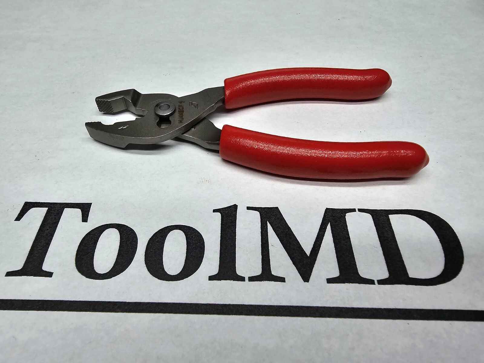 Snap-on Tools USA NEW RED 4" Soft Grip Mini FlankJaw Slip-Joint Pliers HJ44BCF