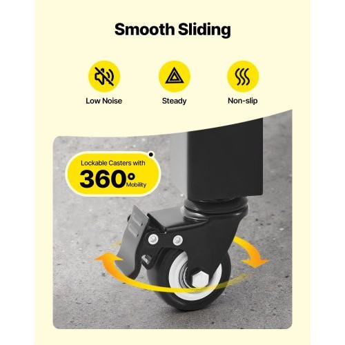 Single Folding Security Gate, Lockable Scissor Gate with 360?° Swivel Caster