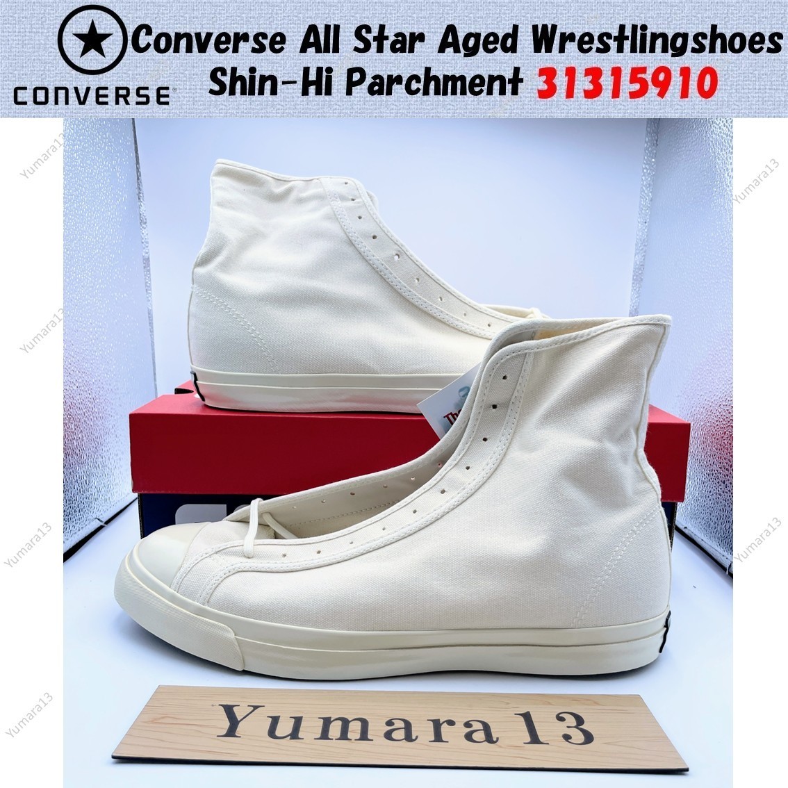 Converse All Star Aged Wrestlingshoes Shin-Hi Parchment 31315910 Men's Size