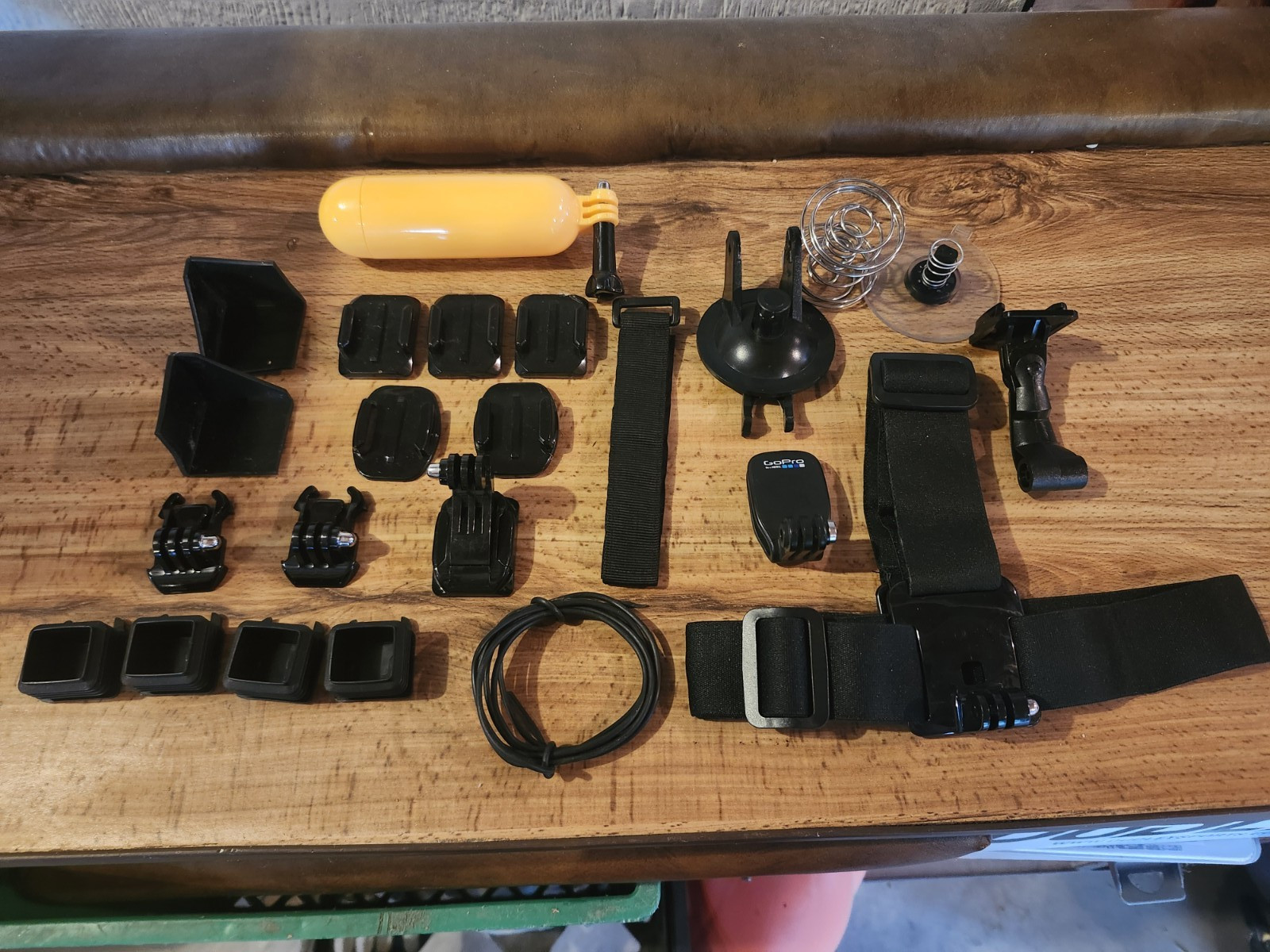 GoPro Accessory Bundle Mounts Straps Float Handle Suction Cup Black/Yellow