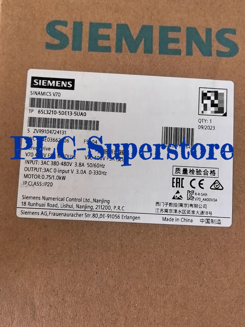 Siemens drive 6SL3210-5FE12-0UF0 Expedited Shipping 1-Year Warranty !