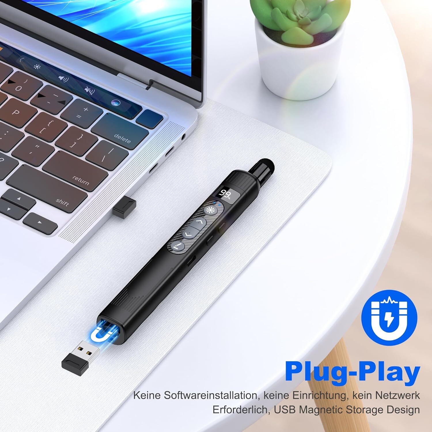 Writing Presenter Presentation Remote Control with Pointing Stick Extendable Power