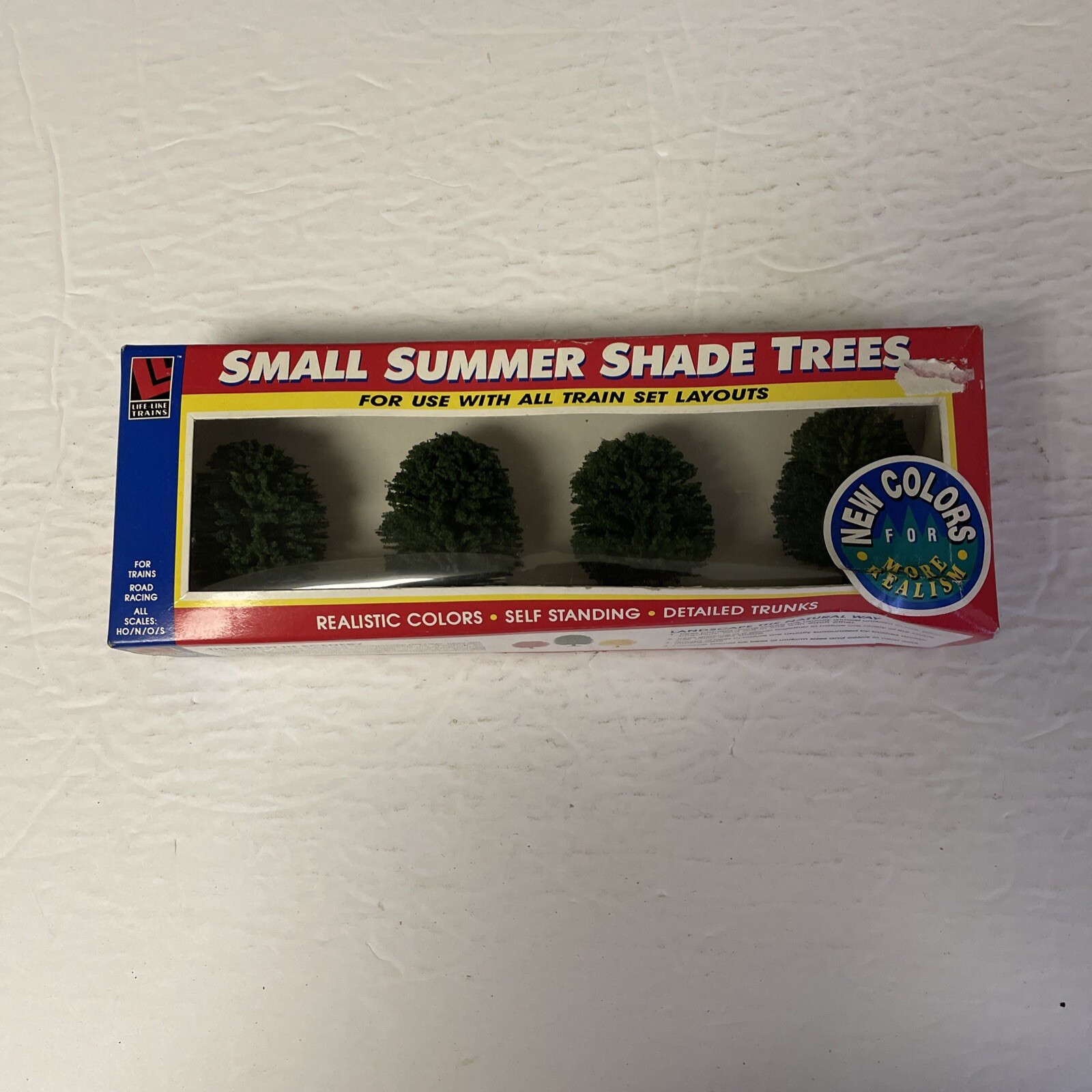 Life Like Small Summer Shade Trees #1910 4 Pack Brand New Sealed