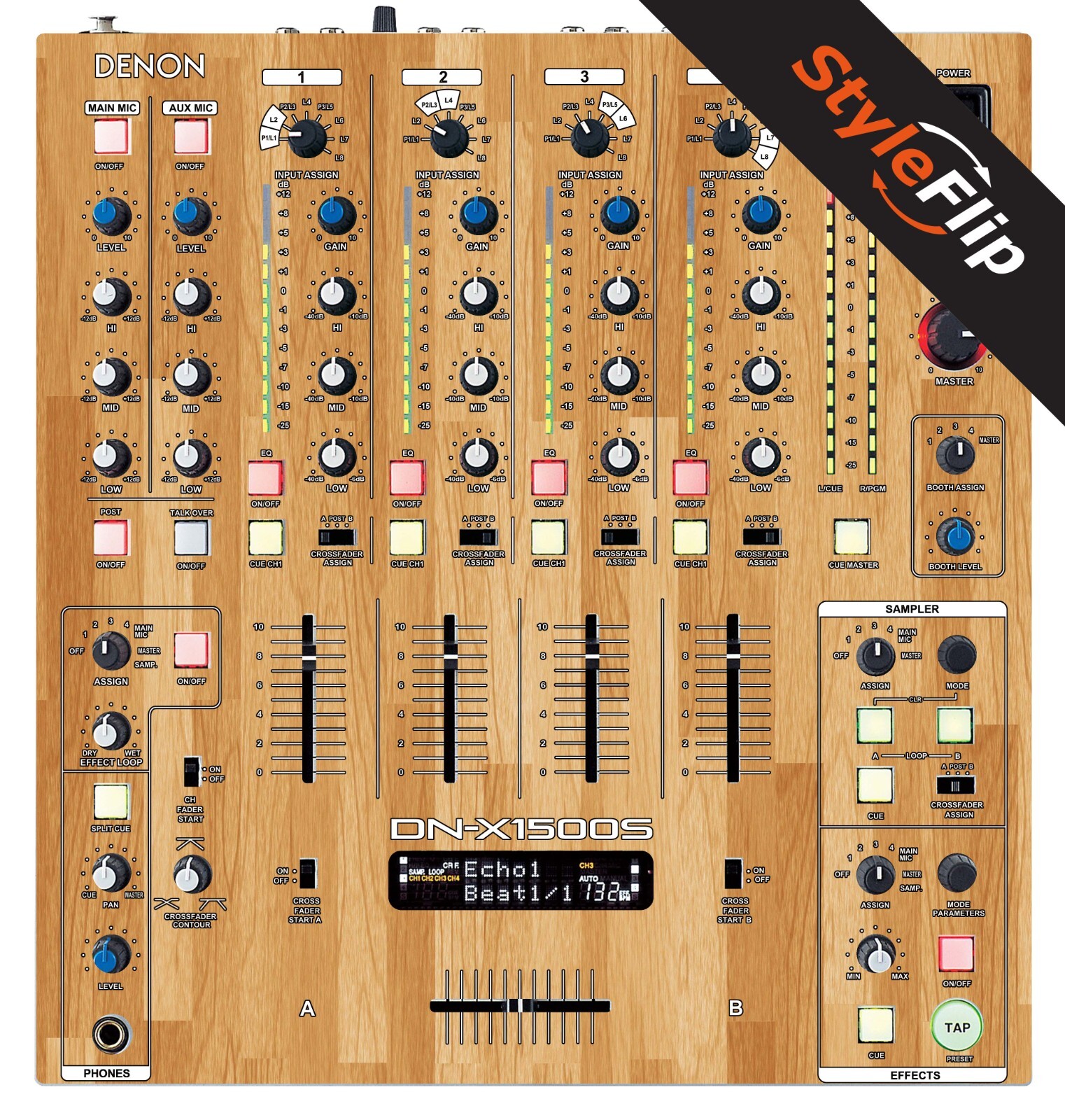 Denon X1500S/X1500 Skin | Wood 5 | Protective Decal | StyleFlip Skins