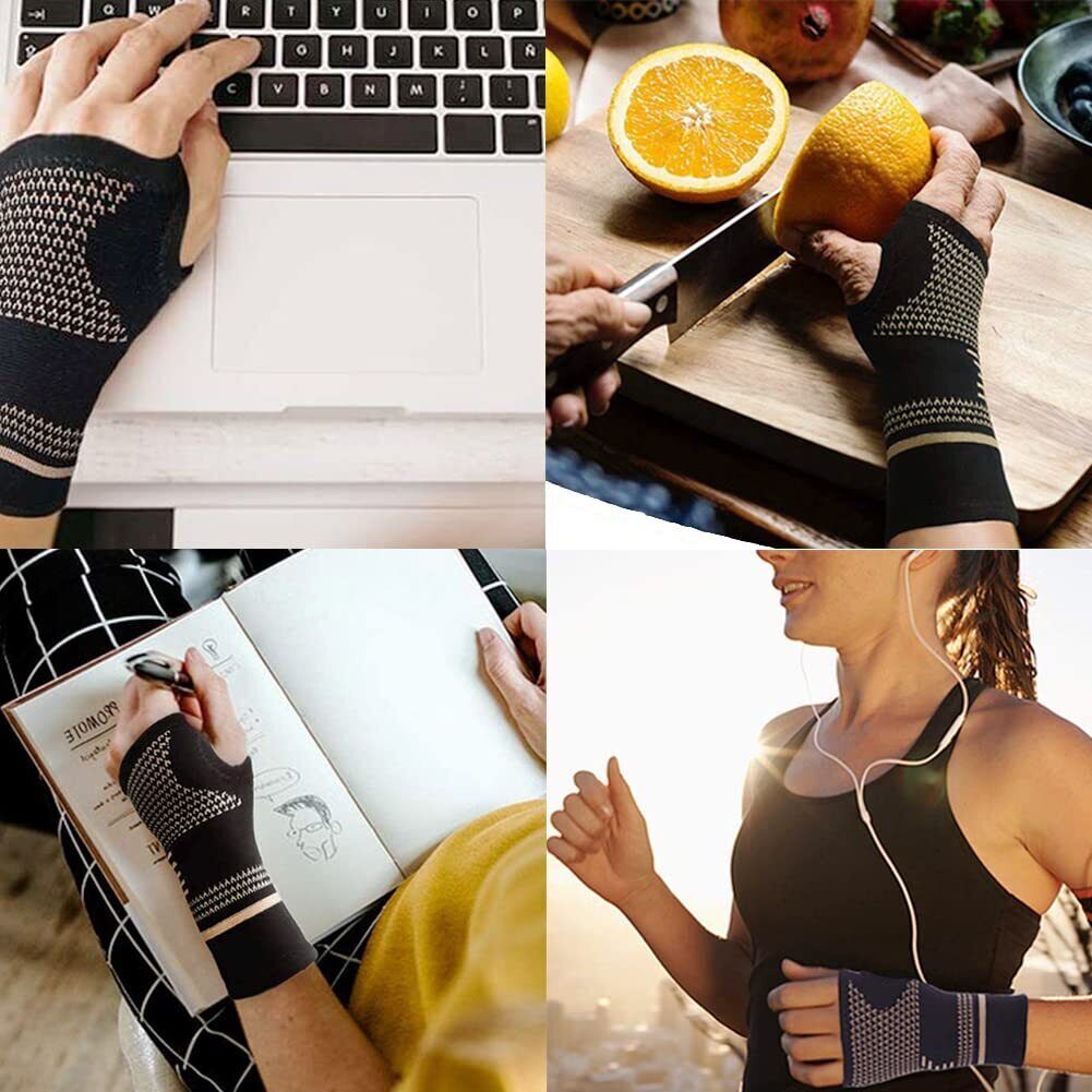 Copper Wrist for Arthritis,Workout,Carpal Tunnel,Wrist Support for Women and Men