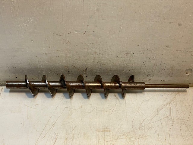 Metal Conveyor Screw Auger Shaft Industrial Part 6-Spirals 18" Long 2-1/4" Dia.