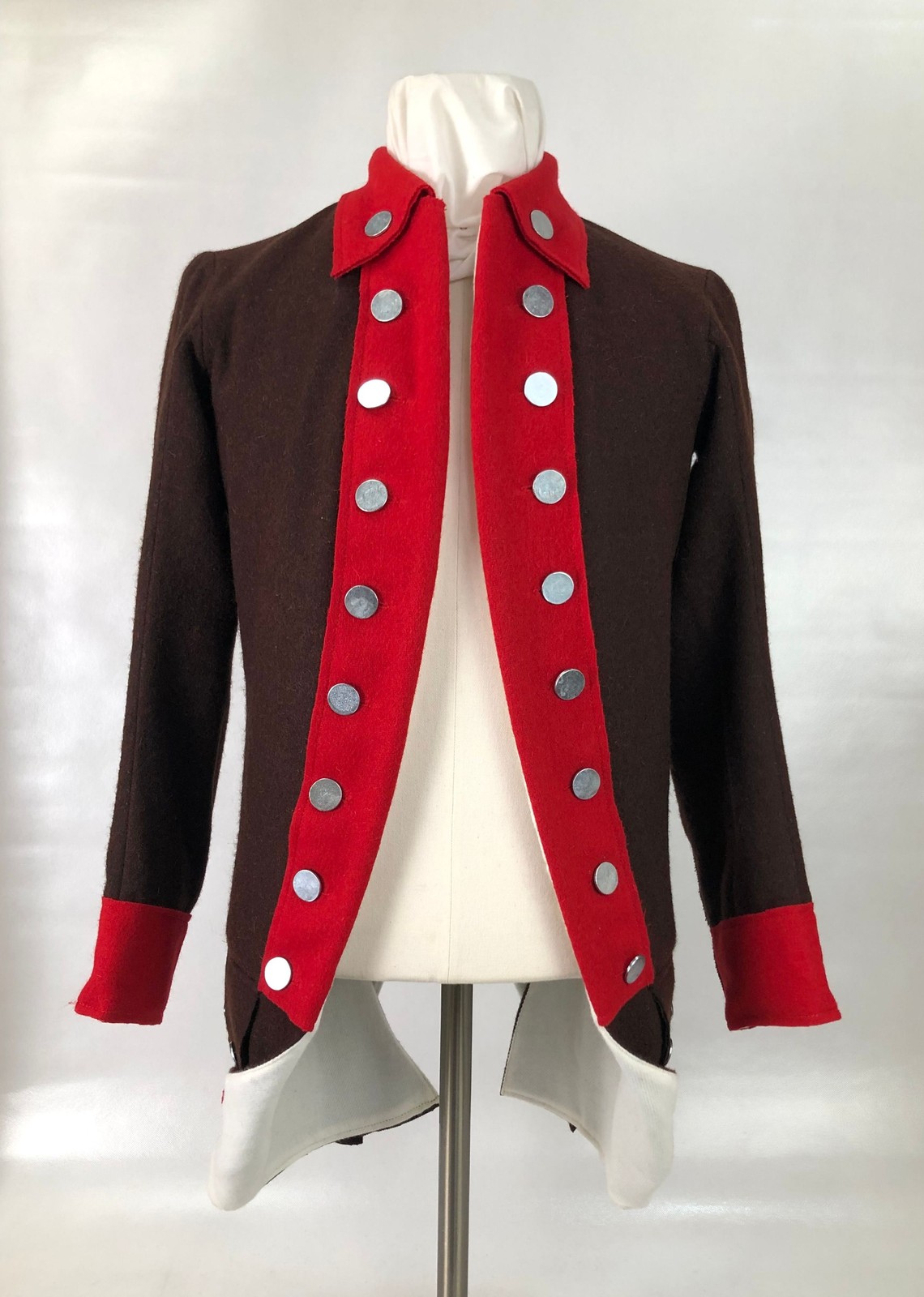 American Patriot "Lottery Coat" - Brown & Red Size 40