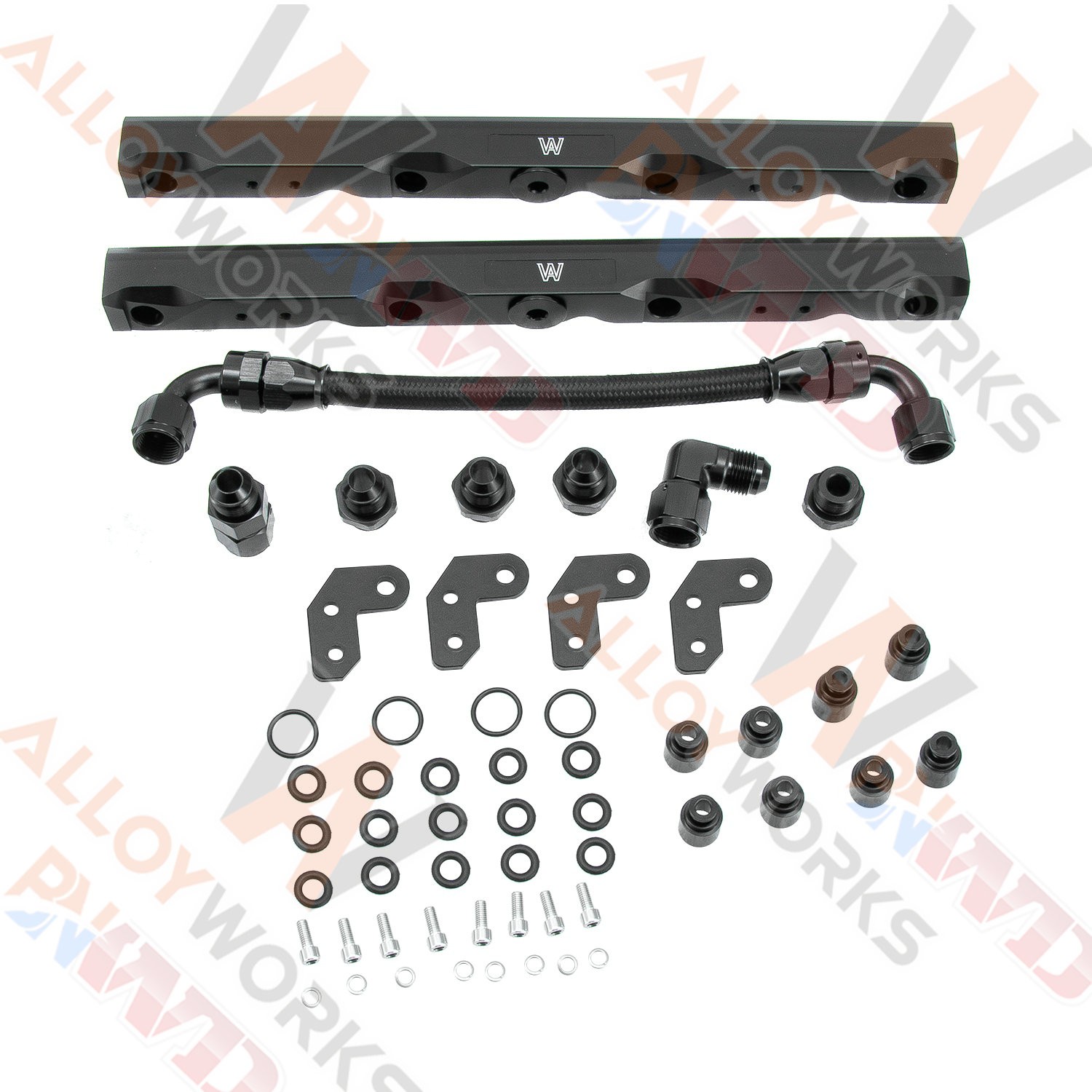 Fuel Rail Kit For 07-2014 Chevy Truck Manifold 6.0L 6.2L L92 L99 LS3 Square Port