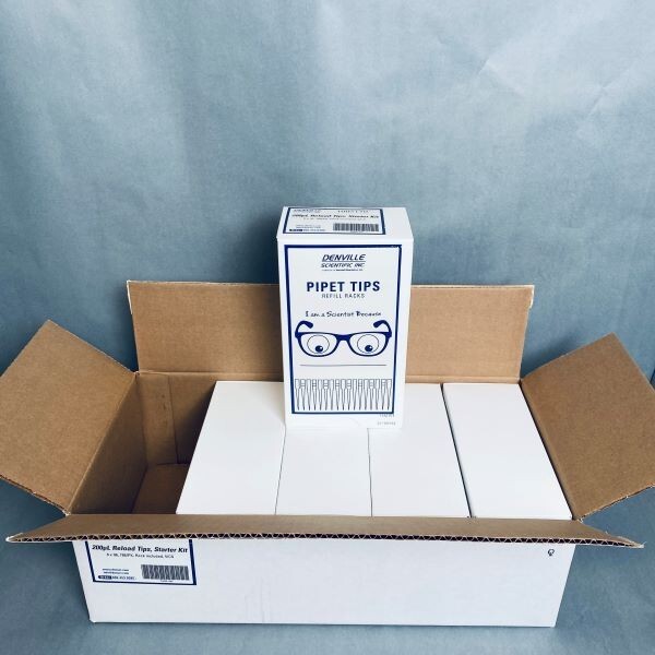 Denville Pipette Tips 200 ul 40 Racks with 96 Tips Each