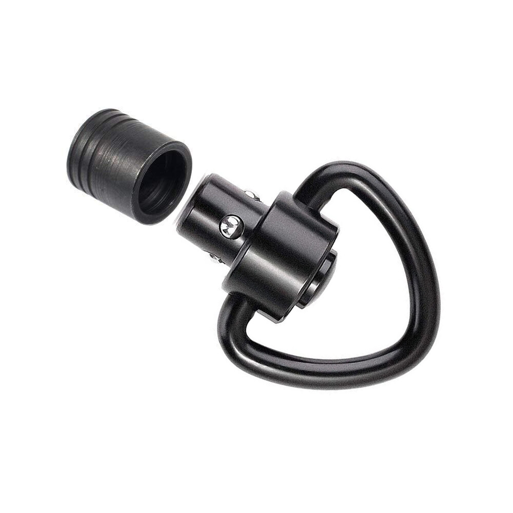 2Pcs 1 Inch Tactical Quick Detach Sling Swivel Mount QD Push Button Loop Adapter