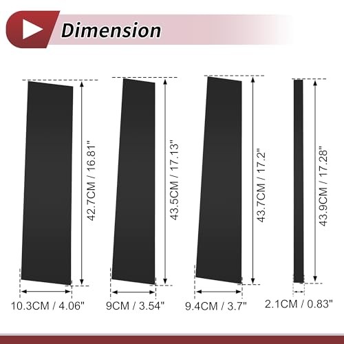 8 Pcs Door Pillar Window Trim for Ford Flex 2009-2015 Front Rear Left Right