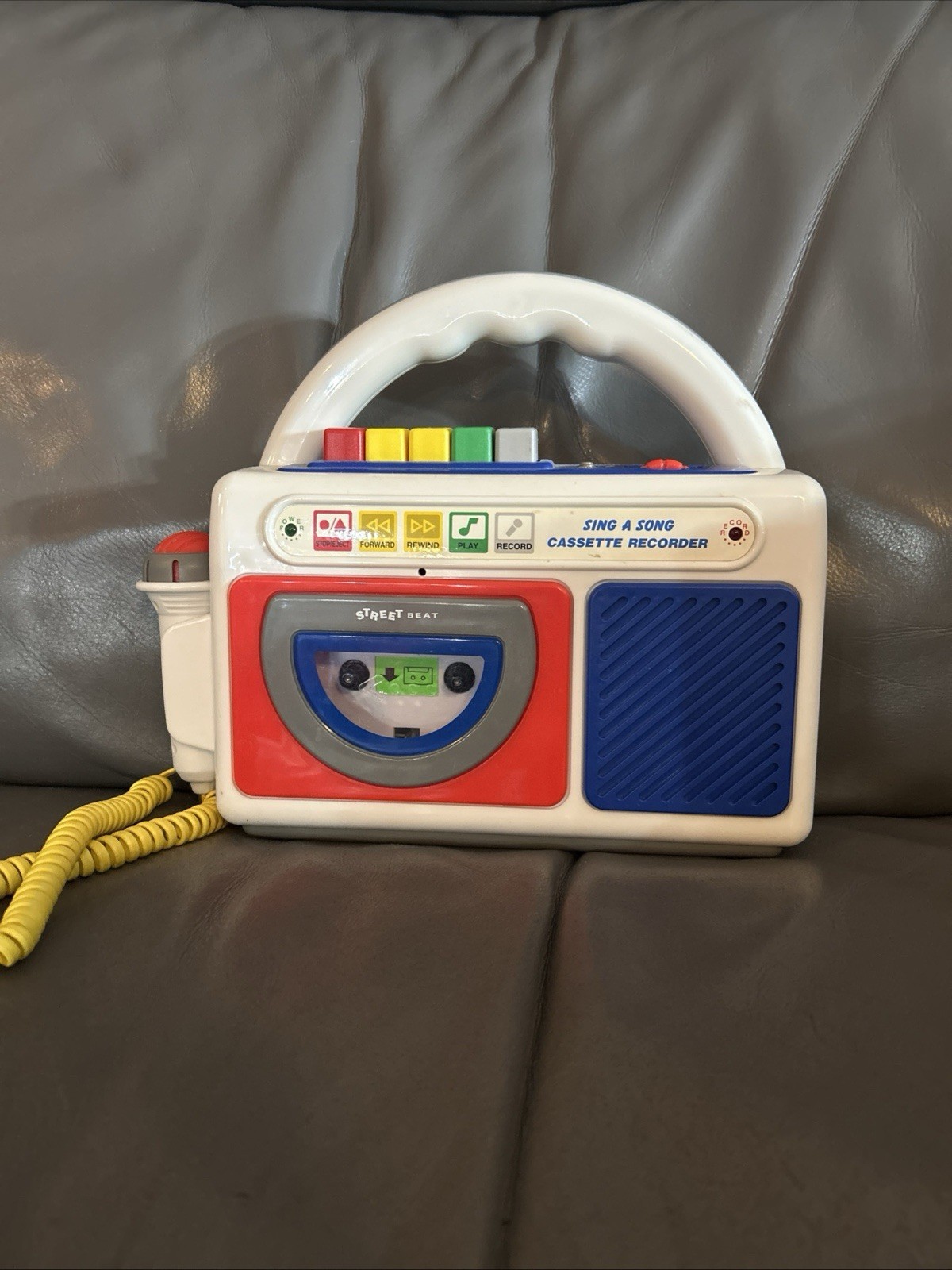 Vtg Street Beat Sing A Long Cassette Recorder Player Microphone Model CT-75