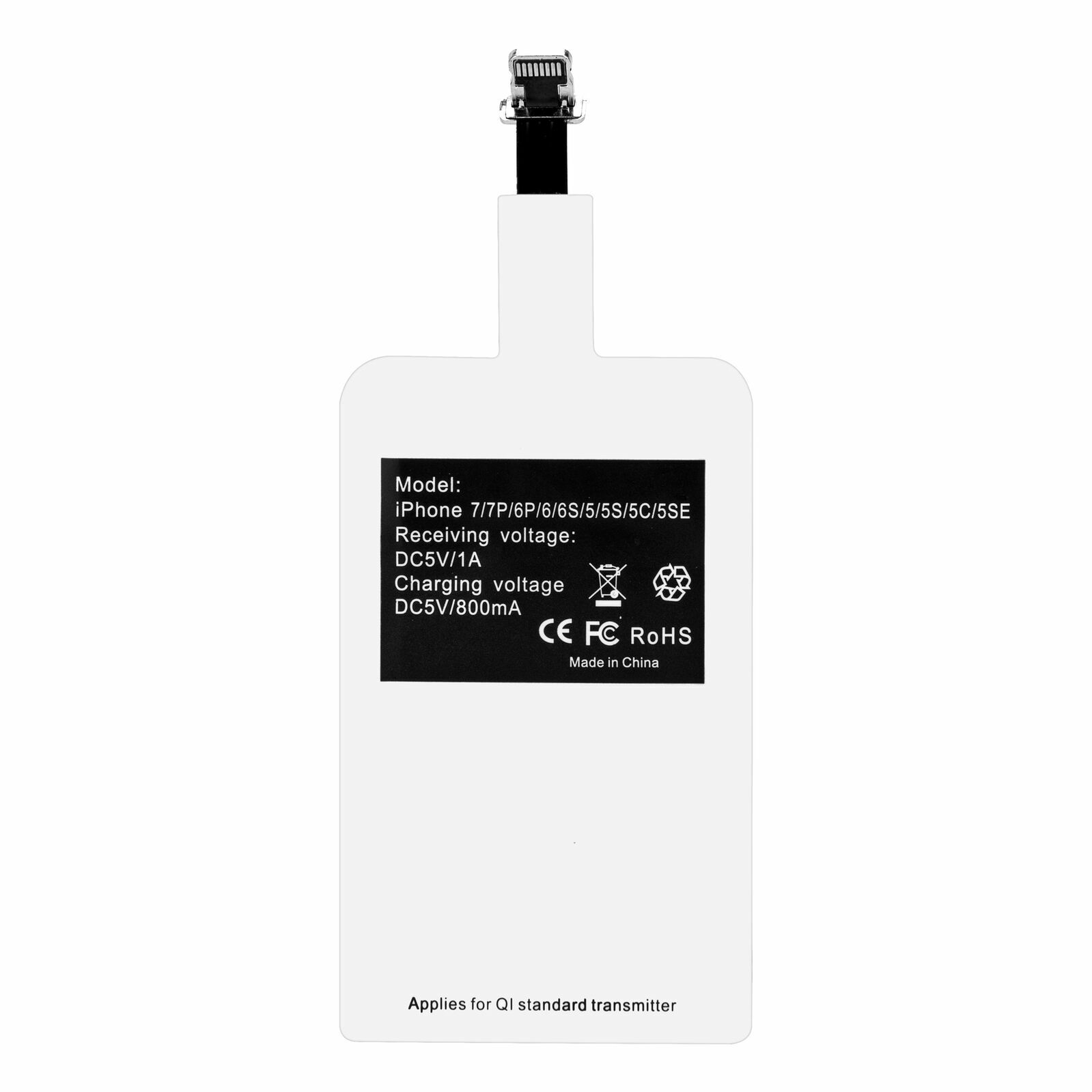 QI Wireless Adapter Fast Charger Receiver For Samsung Android Type C US