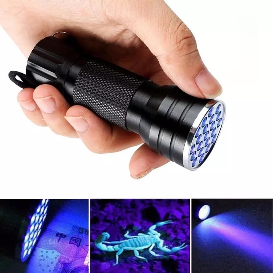 UV Flashlight Black Light LED Ultraviolet Pet Urine Stains Detector for Cat Dog