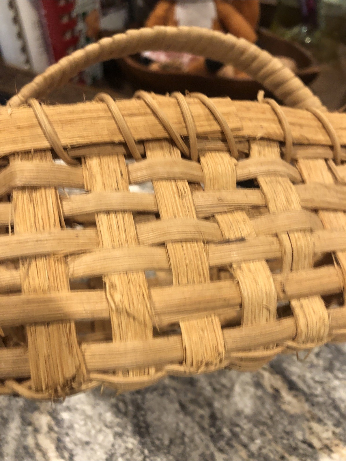 WOW 😮 Vintage Handmade Woven Berry Basket