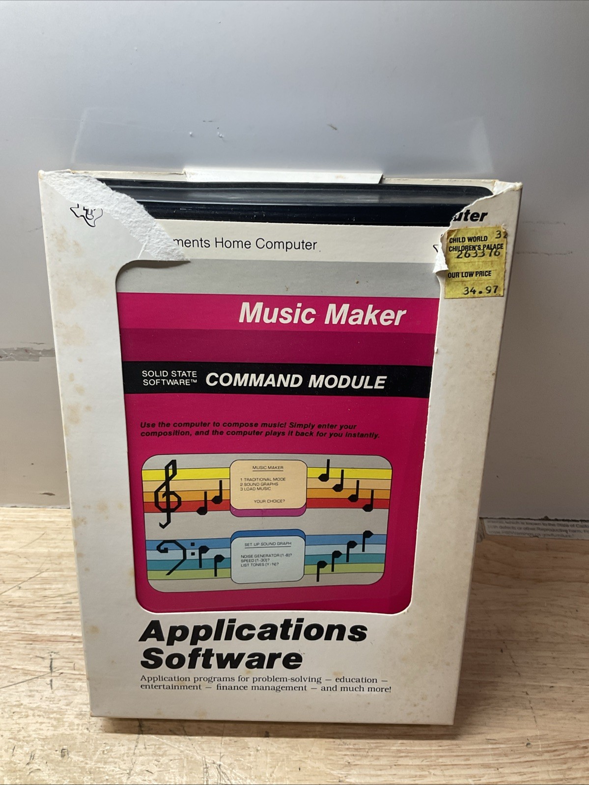 VINTAGE Texas Instruments TI-99/4A Music Maker Software
