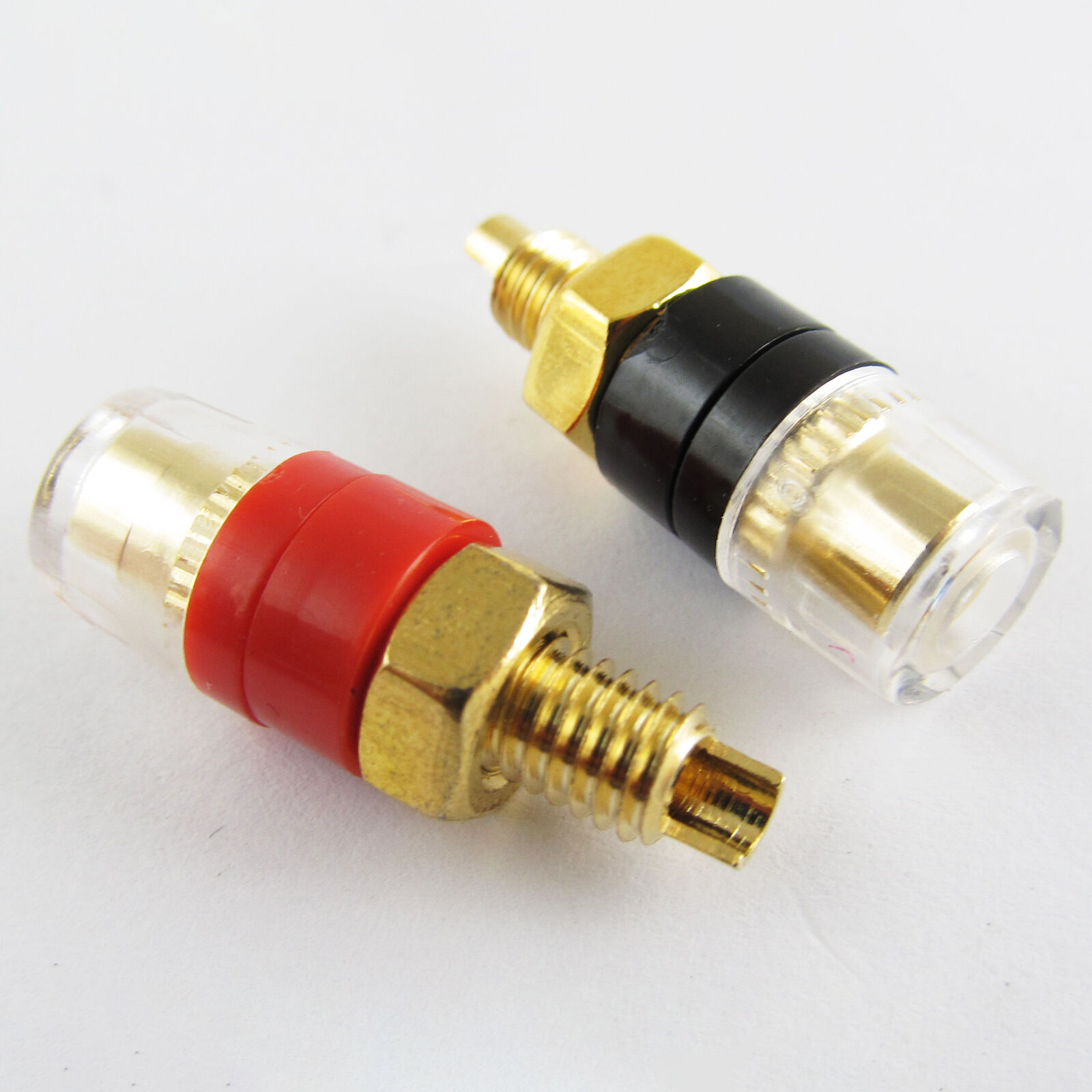 5 pairs 4mm Crystal Speaker Amplifier Terminal Binding Post Banana Jack 31mm
