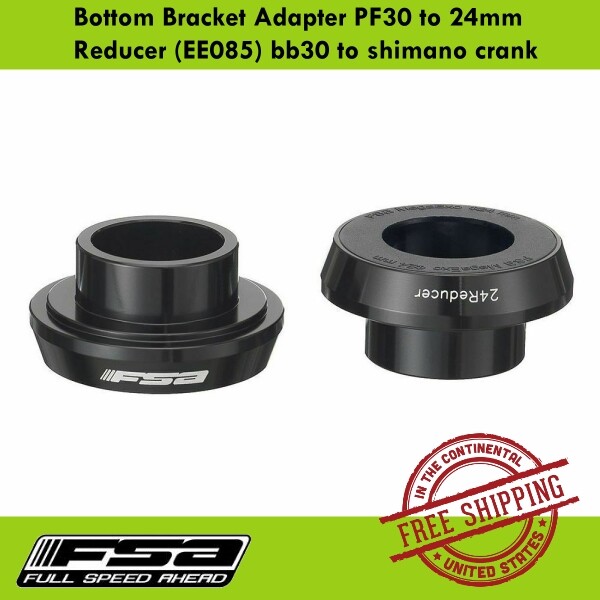 FSA Bottom Bracket Adapter PF30 to 24mm Reducer (EE085) bb30 to shimano crank