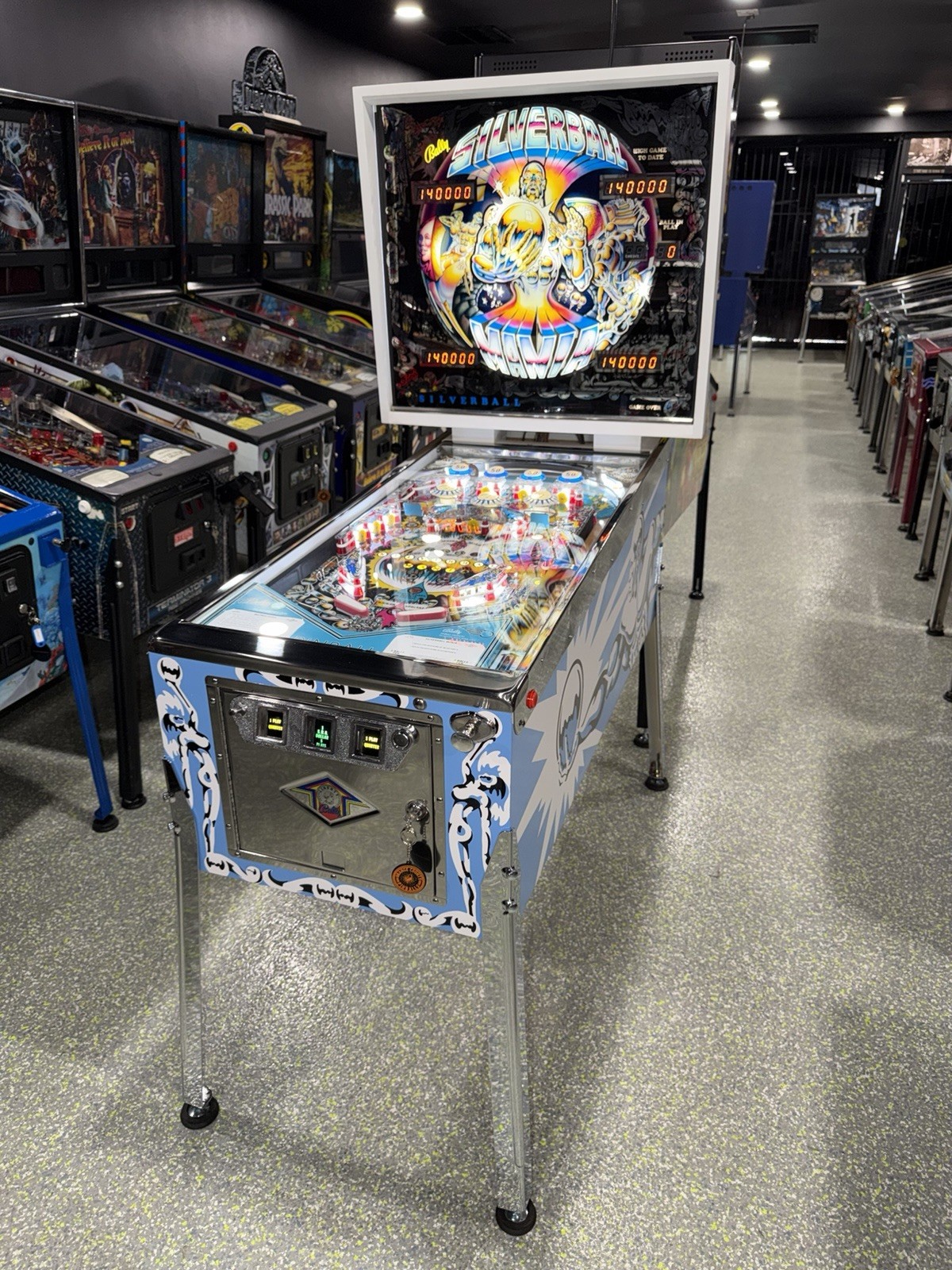 Silverball Mania Pinball Machine Bally 1980 Orange County Pinballs Free Shipping