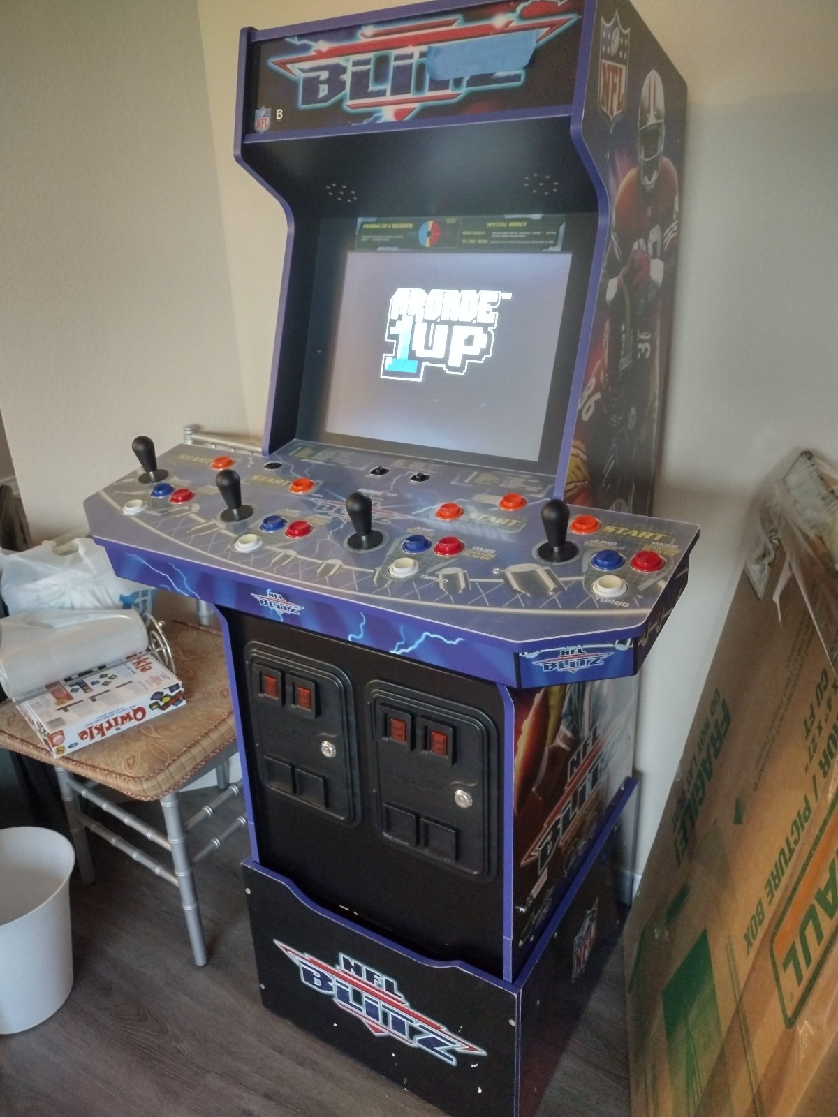 Arcade1 Up NFL Blitz Fully Functional, 4 player game