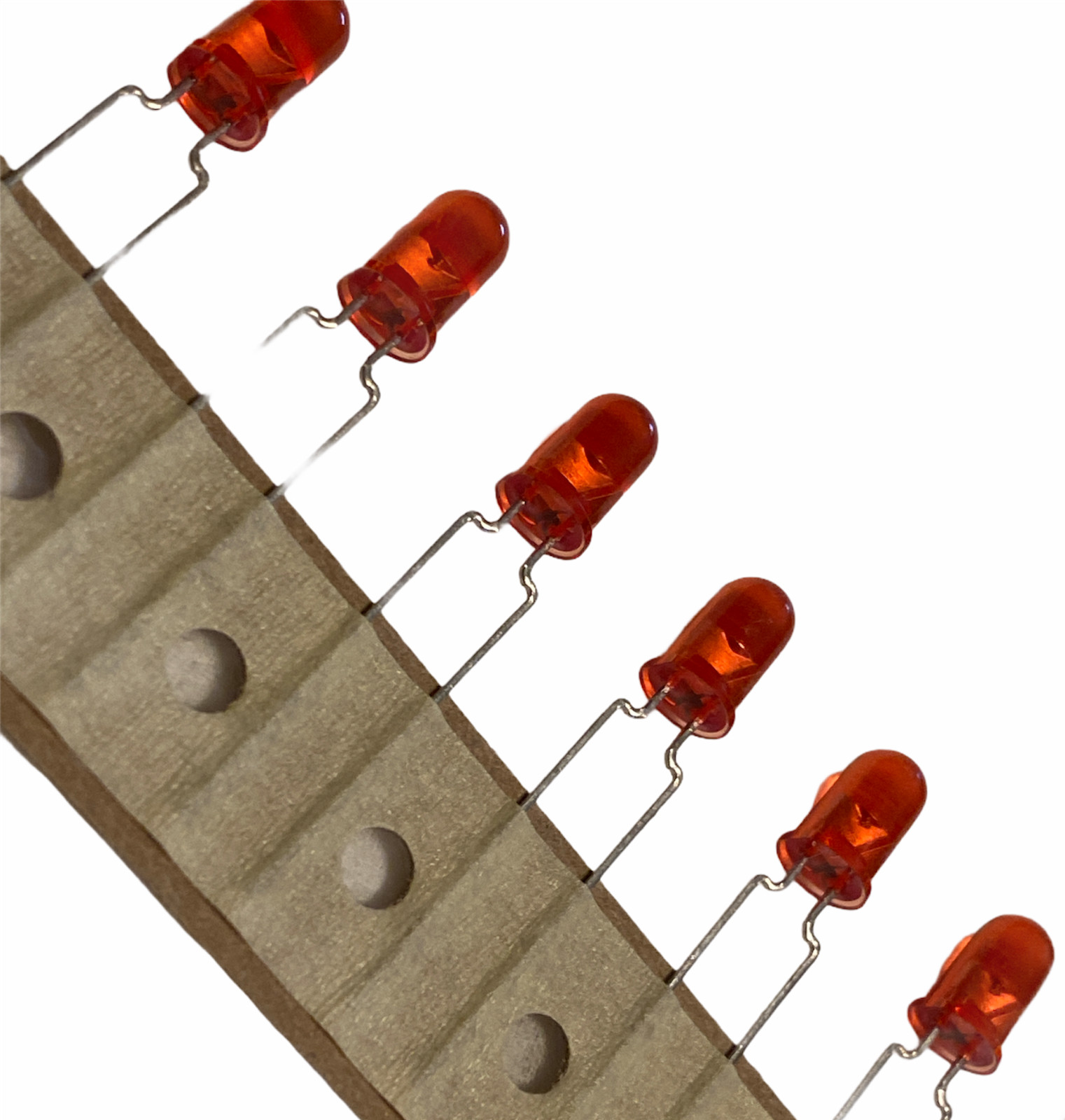 50 PCS Agilent HLMP-3316 5mm Standard LED Through Hole RED Non-diffused 635nm