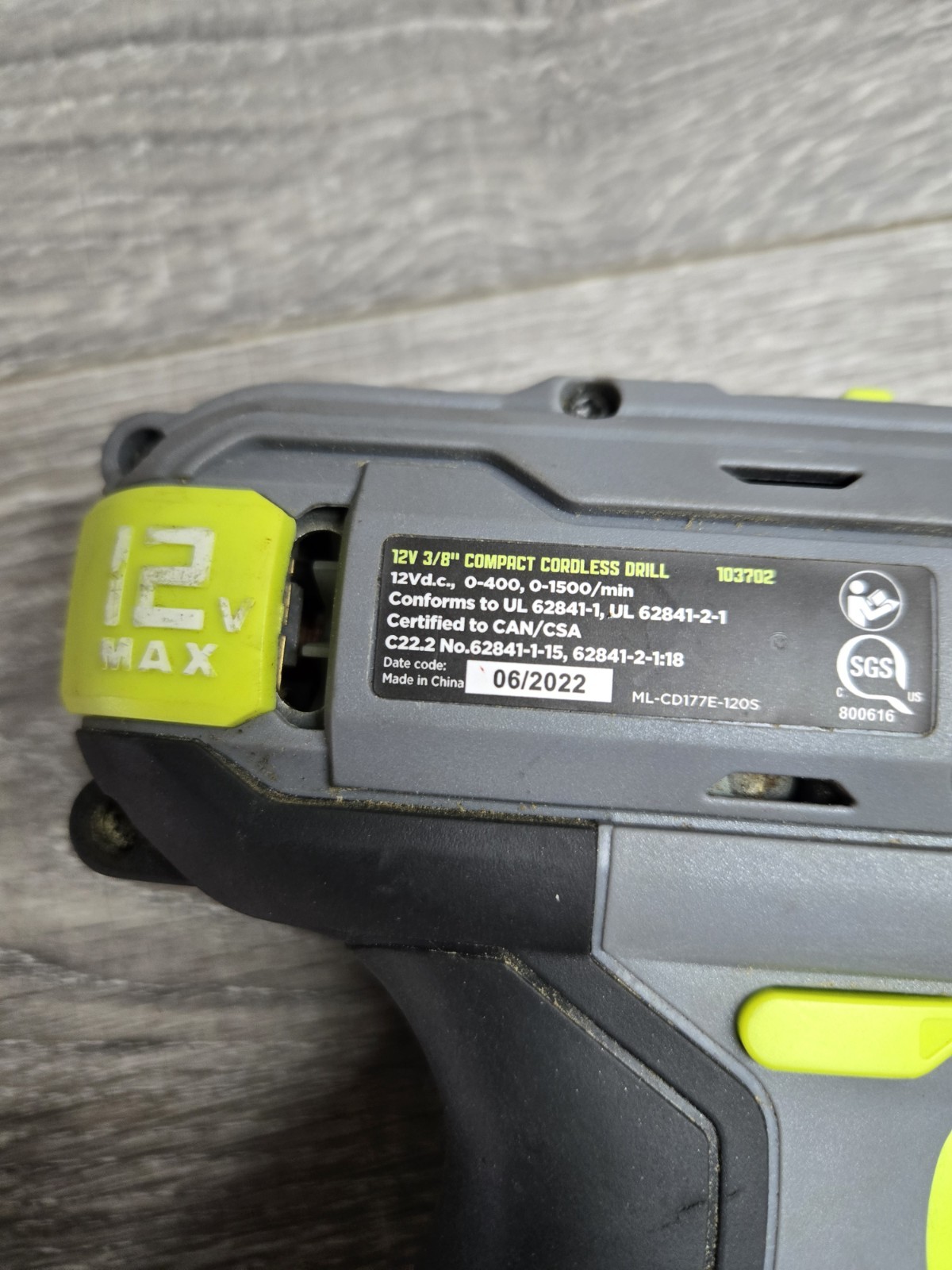 Master Mechanic 12V 3/8 Drill 103702