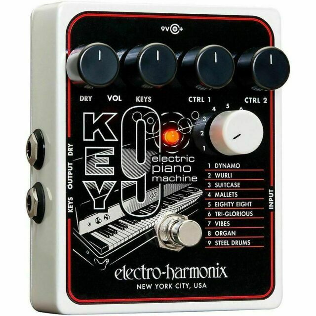 Electro-Harmonix EHX KEY9 Electric Piano Machine (KEY 9) Guitar Pedal KEY9 Pedal