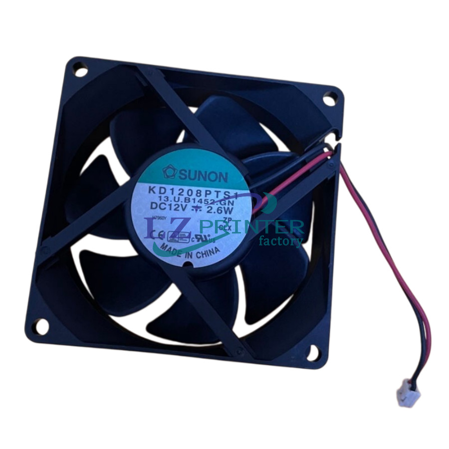 New KD1208PTS1 Power Fan DC12V 1.8W Fits For HP Designjet T1100 T790 Z3100 Z2100