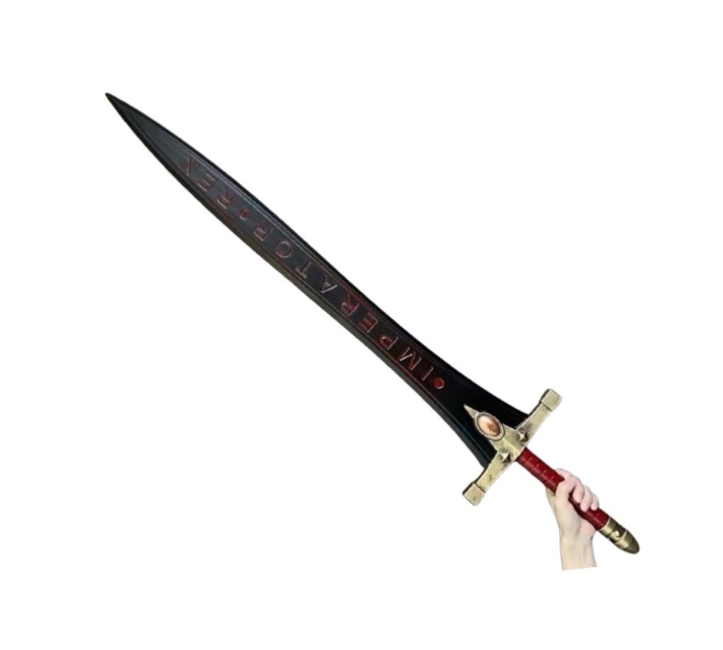 Warhammer Sigismund's Black Power Sword Cosplay Toy Safe PU 120cm Brand New