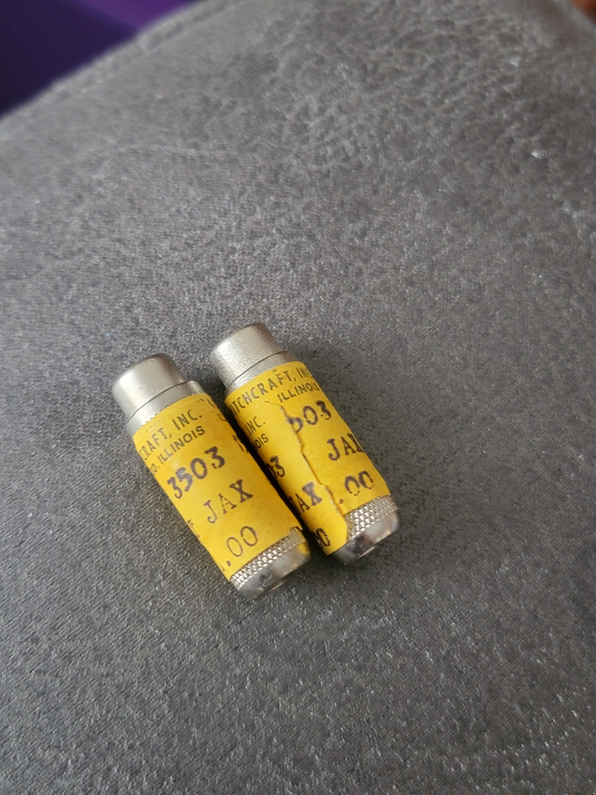 Two NOS Switchcraft 3503 Socket Female Extension Jacks