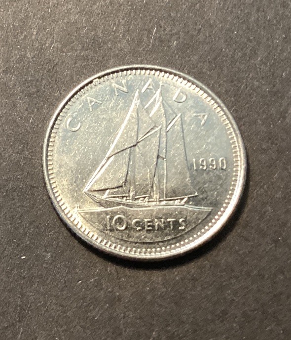 CANADA 10 CENTS COIN 1990 - CIRCULATED