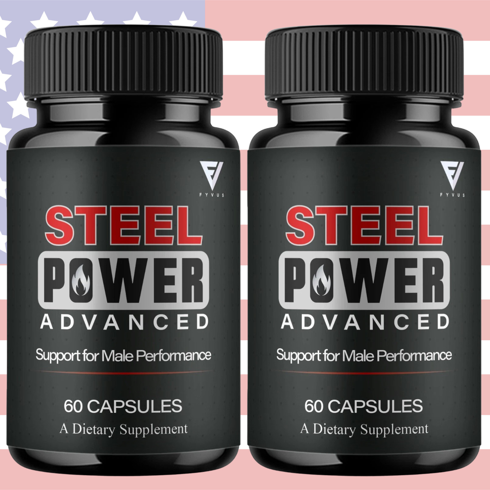 (2 Pack) Steel Power Advanced Performance Supplement, Steel Power (120 Capsules)