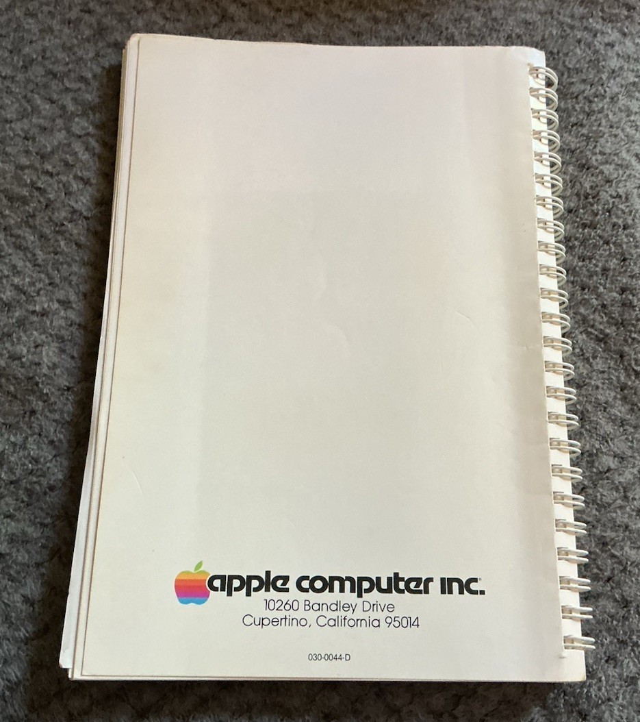 1981 The Applesoft Tutorial Manual Apple Computer Book