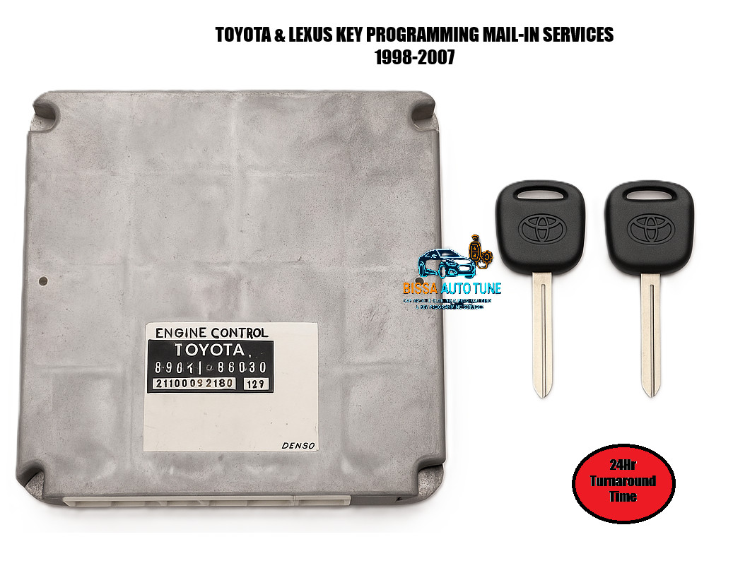 Toyota and Lexus AKL Key Programming 1998 - 2007 ECM/ECU/PCM Required